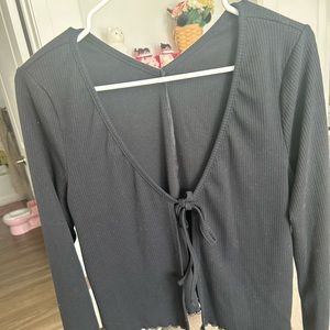 Black gym shark cardigan